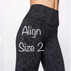 ❤️SOLD❤️Lululemon Align Crop Lacescape Size 2